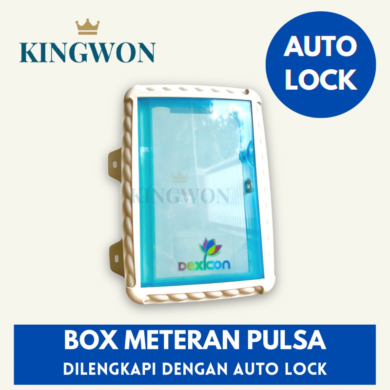 BOX METERAN PULSA/ TEMPAT METERAN PULSA MERK DEXICON KOTAK PELINDUNG METERAN LISTRIK TOKEN PULSA