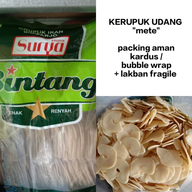 

kerupuk / krupuk ikan 500 gram BINTANG surya