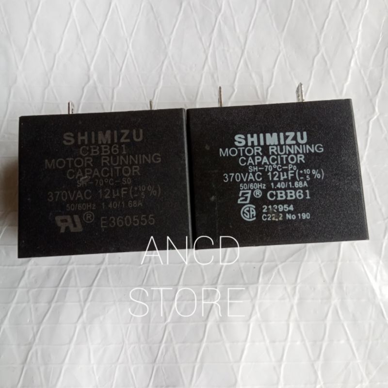 Kapasitor / Capacitor  Pompa Air Shimizu PS-116-BIT 12uf/micro