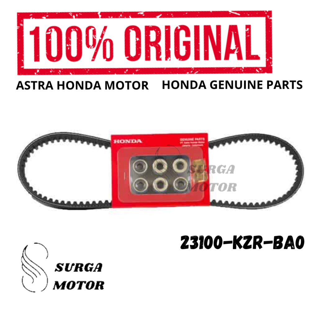 Van Belt Set Roller Drive Belt Kit Vario Techno 125 FI CBS Original AHM 23100-KZR-BA0 VanBell Vanbel
