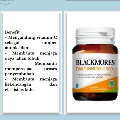BLACKMORES DAILY IMMUNE C 500MG 30'S