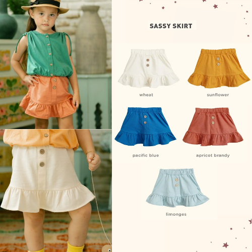 BOHOPANNA SASSY SKIRT / ROK ANAK CEWEK