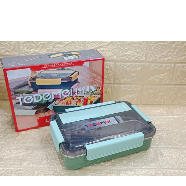 KOTAK MAKAN / LUNCH BOX TEDEMEI 3 SEKAT 1100ML STAINLESS 304