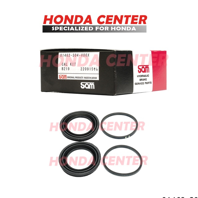 Kaliper caliper kit seal karet piston rem depan  civic ferio civic vti vtis 2001 2002 2003 2004 2005  fd1 fd  2006-2015  jazz ge8 GK5 city gm2 gm6 freed mobilio stream 2007 2008 2009 2010 2011 2012 2013 2014 2016 2017 2018 2019 2020 2021