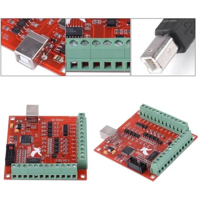 Termurah CNC USB MACH3 100Khz Breakout Board 4 Axis Interface Driver Motion