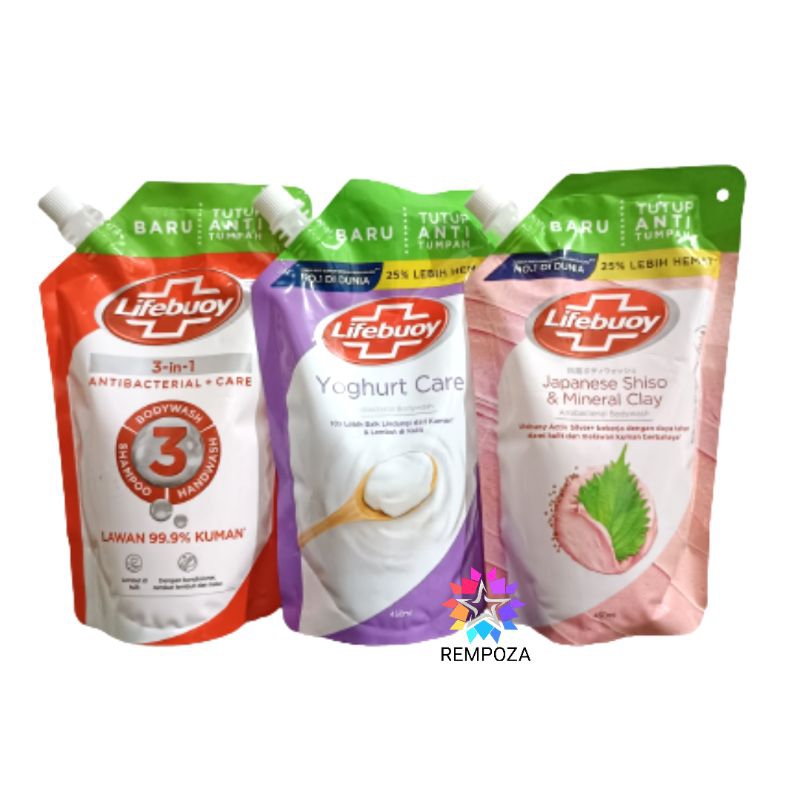 Jual Lifebuoy Body Wash 3in1/Yoghurt/Japanese Shiso 450 ml Shopee Indonesia