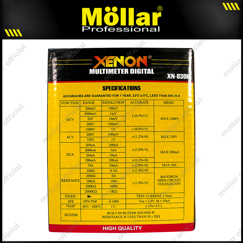 XENON XN-830B Multimeter Digital Multi Tester
