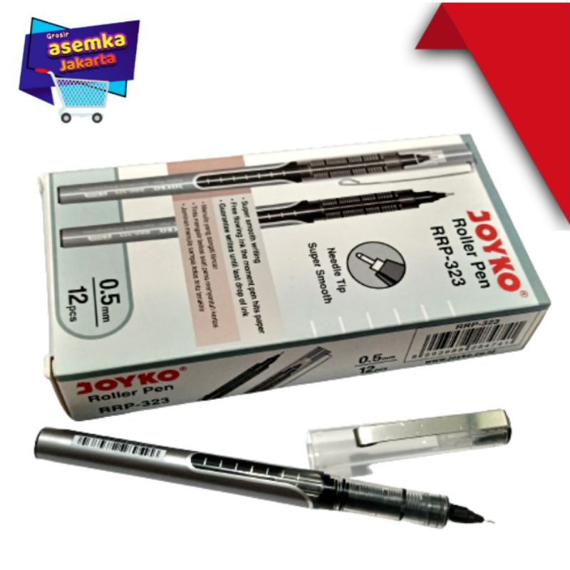 Bolpen Pulpen Joyko RRP-323 Roller Pen 12pcs