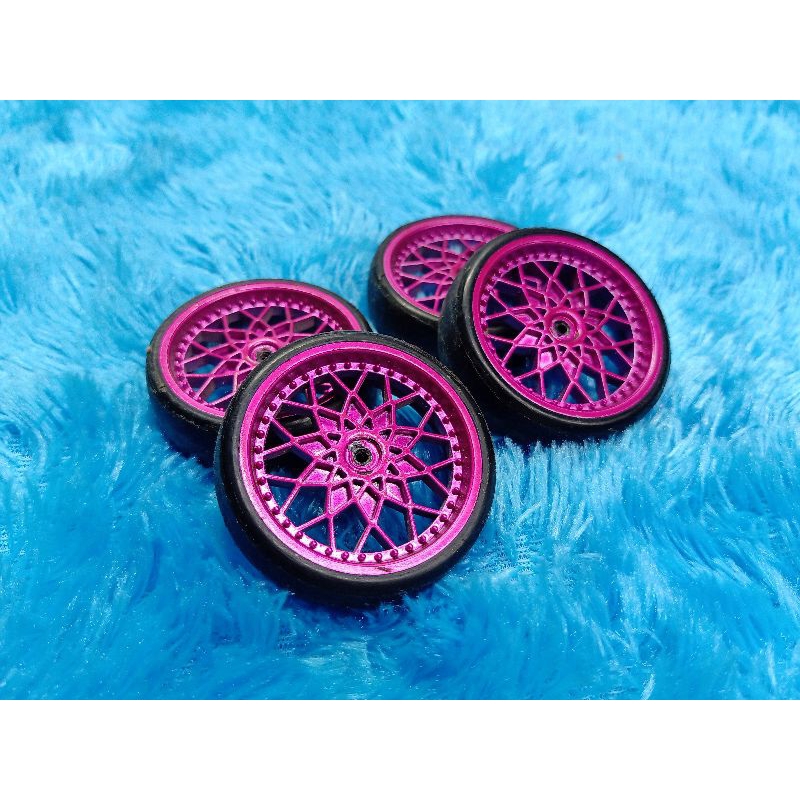 velg 4pcs  wpl d12 bahan plastik second hex 5mm bukan print 3d