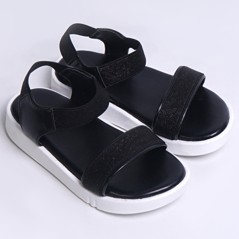 LAPEPA YUK - KAREN ALIPH Sandal Tali Anak Perempuan Usia 2 sampai 10 Tahun Sendal Anak cewek Wedges Tali Cewek Empuk Warna Black Hitam Kuning Biru cewe Slop Usia Umur 3 4 5 6 7 8 9 thn Tahun Premium Ori Original Mall Official Store