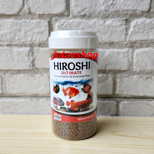 HIROSHI ULTIMATE 200gr Makanan Pakan Ikan hias Pelet Floating 2mm Premium Complete Formula Pellet