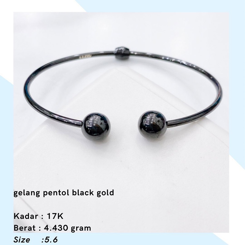 Gelang Emas Pentol Black Gold 4.430 Gr