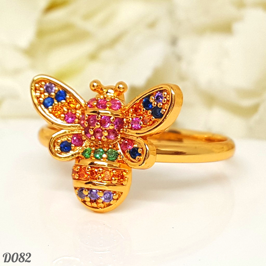 PGX Cincin Xuping Perhiasan Lapis Emas Aksesoris Wanita - D082