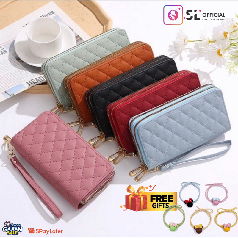 DOMPET WANITA IMPORT / DOMPET GC BRANDED PREMIUM MODEL PANJANG