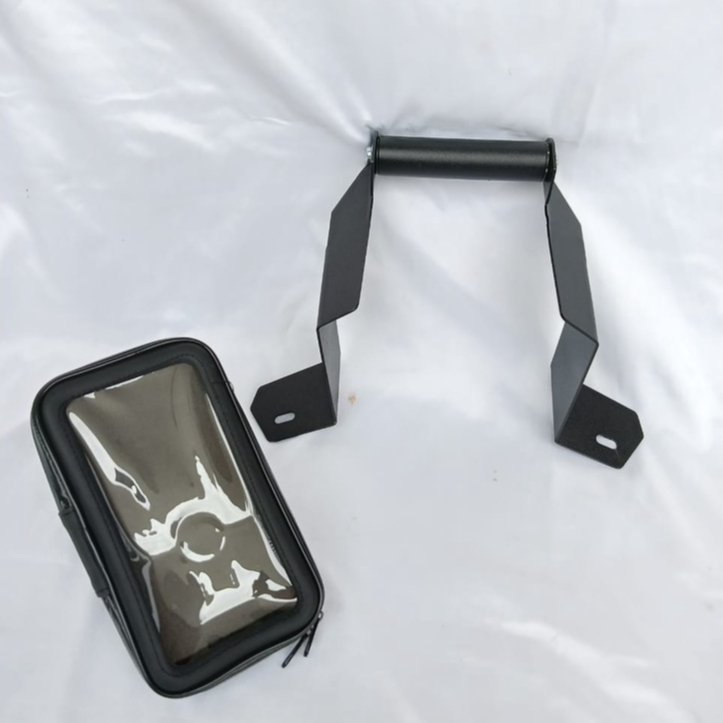 PAKET HOLDER HP HONDA ADV 150 DAN HOLDER ALUMUNIUM WATERPROOF [AJP]