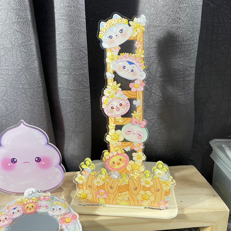 Scrunchie Holder Photocard Holder Standee Tempat PC Itzy Wdzy Mdzy Chesire