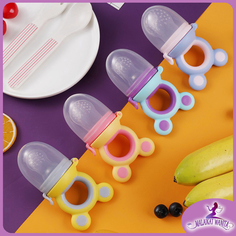 Baby Fruit Food Feeder Puting Buah Bite Silicone Teether Pacifier Infant Feeding Tool Eating Bayi Makan YYL