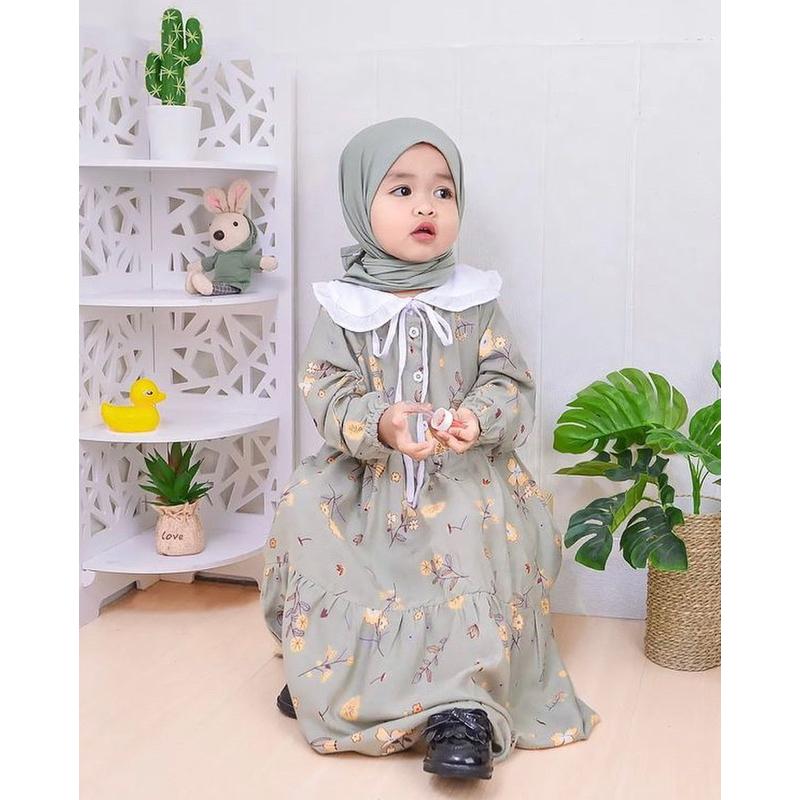 Gamis Rayon Anak | Gamis Bayi bahan rayon | Gamis Anak | GAMIS RAYON GHANIA