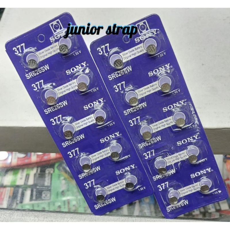 Baterai Sony SR626SW / 377 / 626 Sony Biru 0%