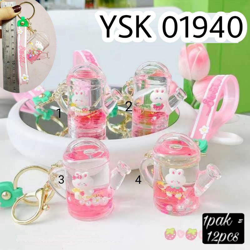 gantungan kunci mika teapot rabbit ysk01940