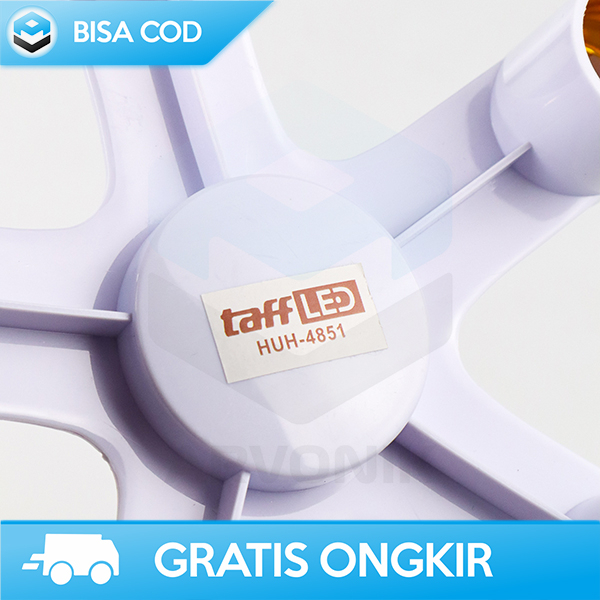 FITTING BOHLAM LED 5 CABANG MERK TAFFLED SOCKET E27 HIGH QUALITY 220V