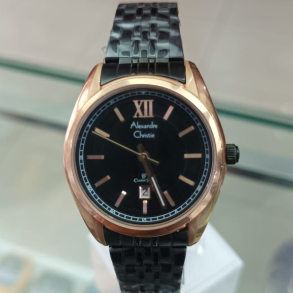 Jam Tangan Wanita Alexandre Christie AC 8501 LD BTRSL Ladies Classic black RG