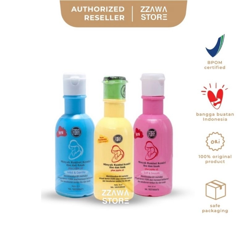 FORA Minyak Kemiri Murni + Jojoba Oil Penumbuh Rambut dan Alis BPOM 65ml