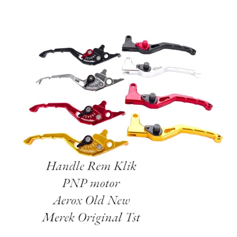 Handle Rem Klik Set Kiri/Kanan Motor Pnp Aerox Old New GMA/TST Original Bahan Full Almunium Censi