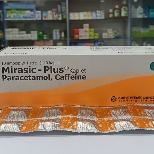 Mirasic Plus Mirasic Paracetamol Kafein 1 Strip 10 Kaplet