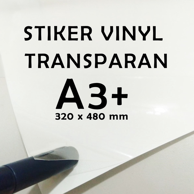 

STIKER VINYL TRANSPARAN A3+ ECER