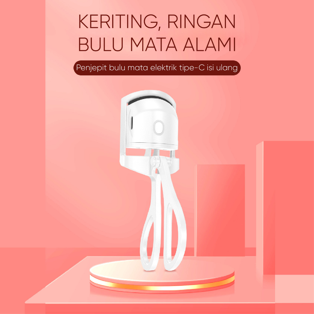 BOMIDI Electric Eyelash Curler EC1 Big Eye Curling Long-lasting hold Penjepit Bulu Mata Elektrik