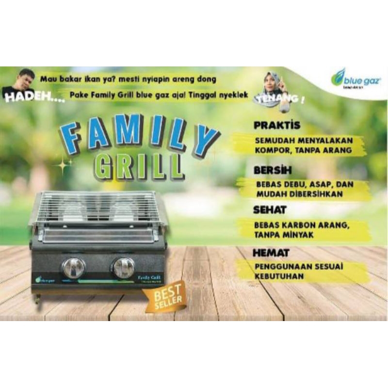 Blue Gaz Family Grill alat panggang / alat barbeque / pesta barbeque