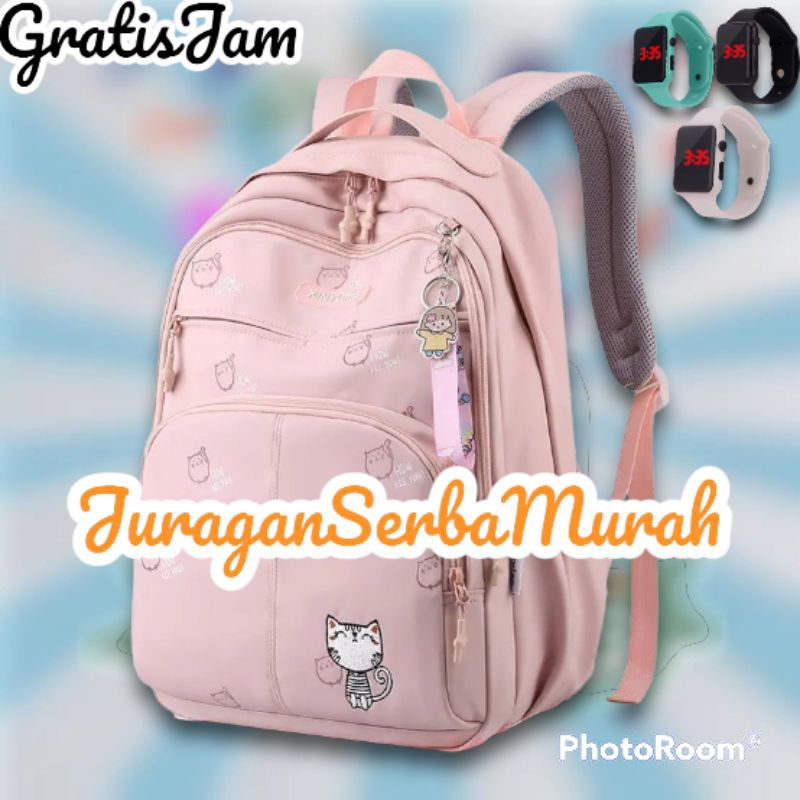 Tas Ransel sekolah SD smp perempuan Ukuran besar Murah