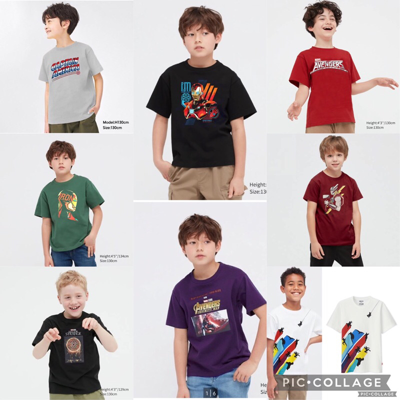 PART 1 : uniqlo x marvel t-shirt / kaos anak uniqlo / kaos anak marvel / uniqlo boys tee / uniqlo te