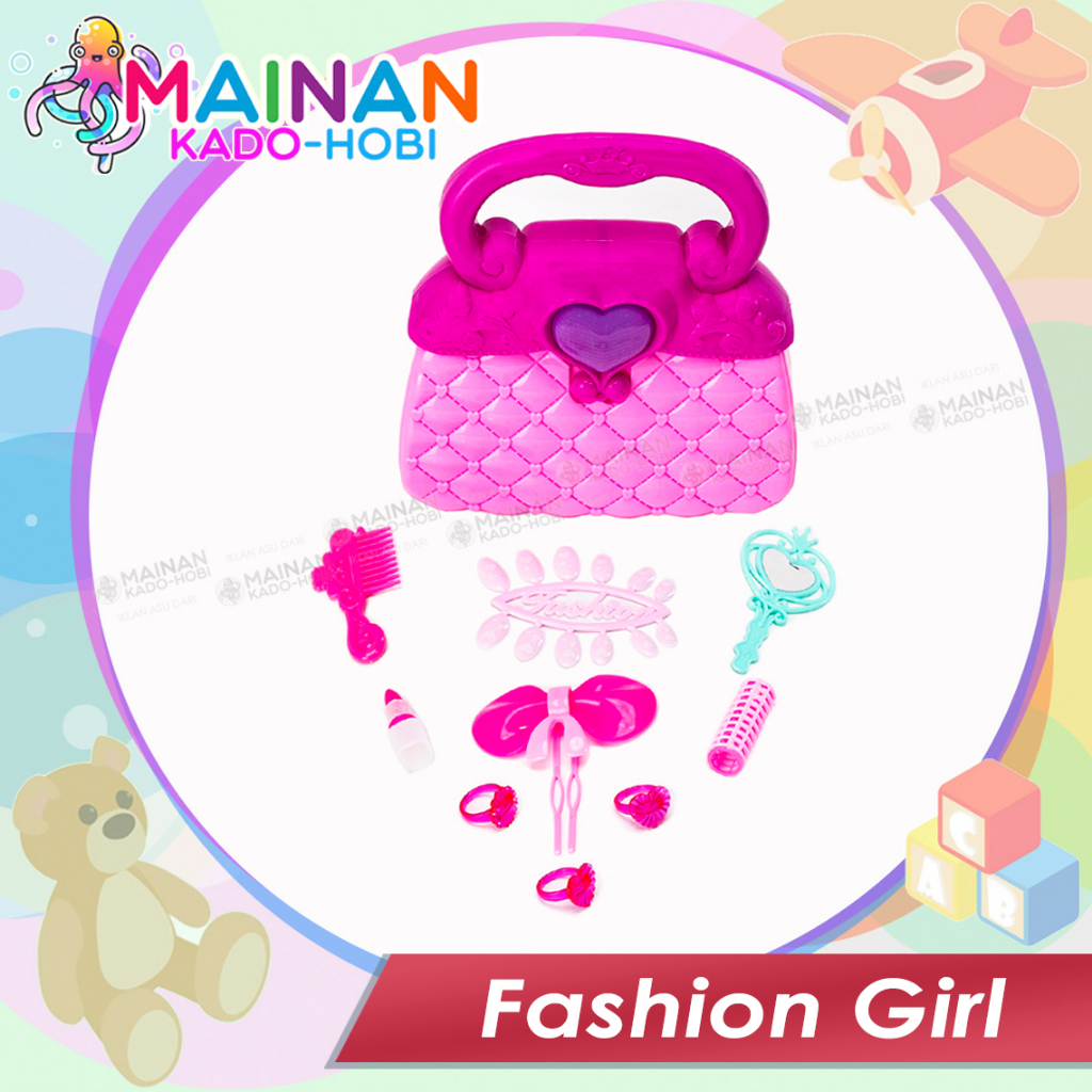 MAINAN FASHION GIRL MAKE UP PORTABLE HANDBAG PRINCESS PREMIUM TOYS