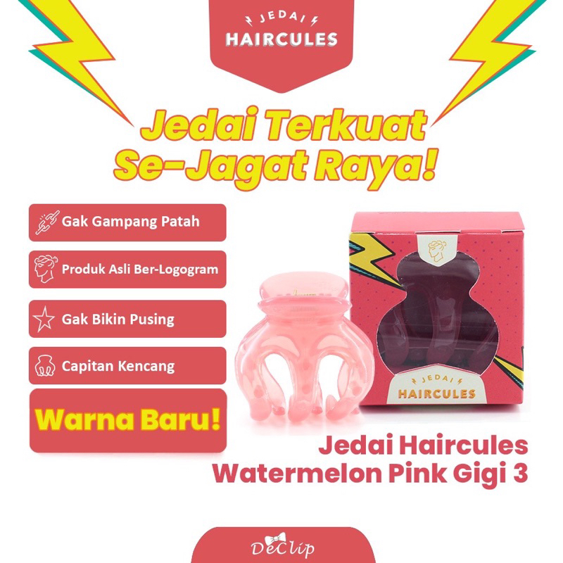 Declip Jedai Haircules Declip Original GIGI 3 ukuran 5cm