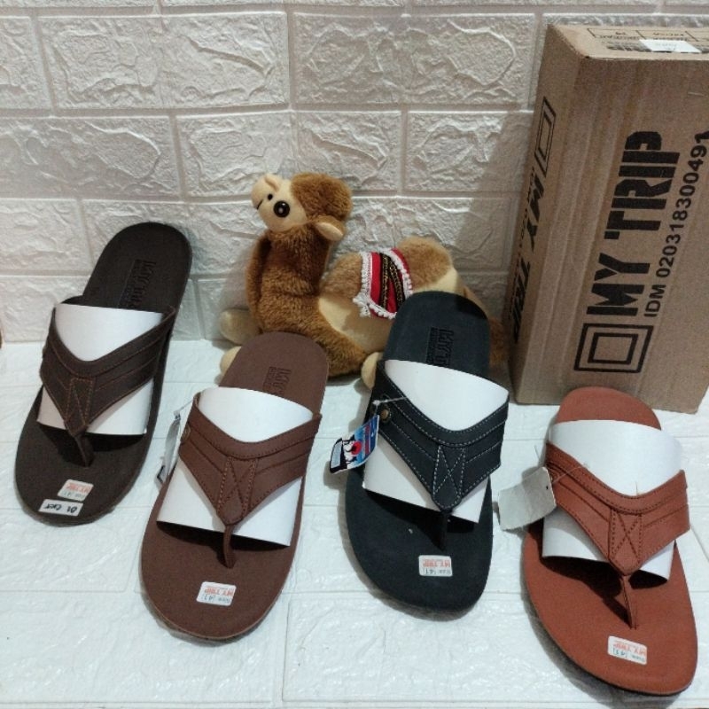 SANDAL COWOK DEWASA JAPIT MY TRIP FLAT & TRENDY  BAGUS MURAH DAN BERKUALITAS