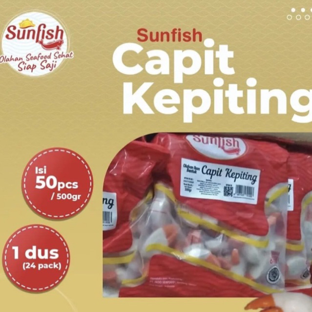 

Sunfish Capit Kepiting 500gr