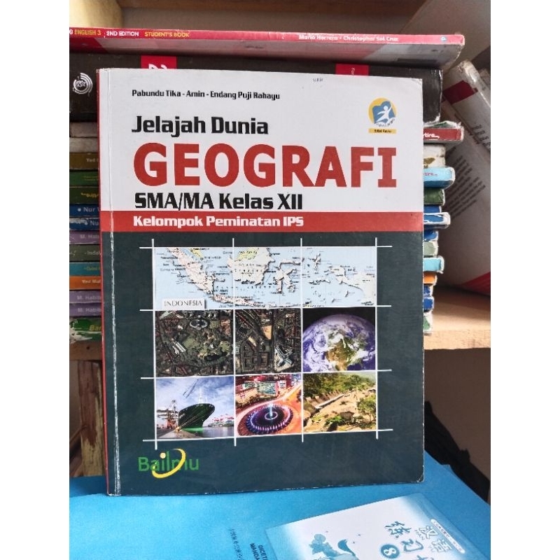 buku geografi kelas 12/XII/3 sma /ma bailmu