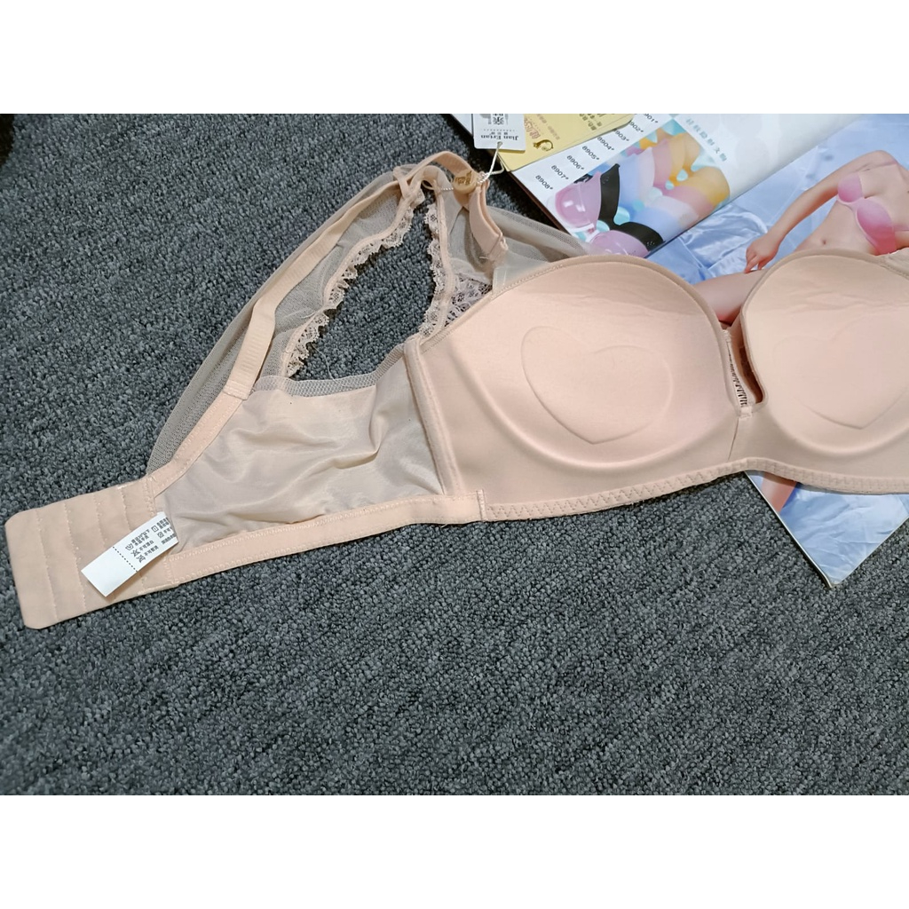 BRA / BH WANITA busa tebal nyaman 8712 TIDAK ADA KAWAT BUSA TEBAL SIZE 34-38 Bahan katun renda tebal