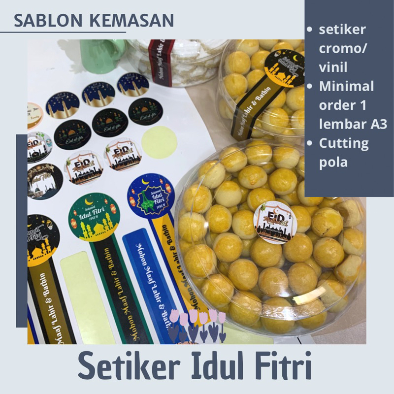 

Sticker Lebaran. Ucapan Selamat Idul Fitri. Ukuran Kertas A3+, Ukuran stiker Bisa Coustum