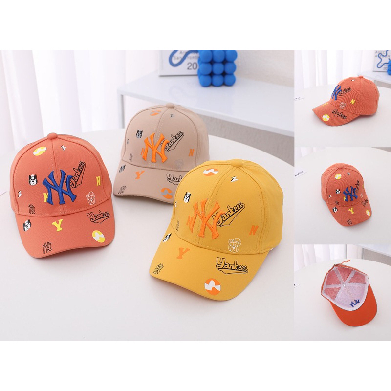 Topi Baseball Anak Import NYC Denim dan Bahan