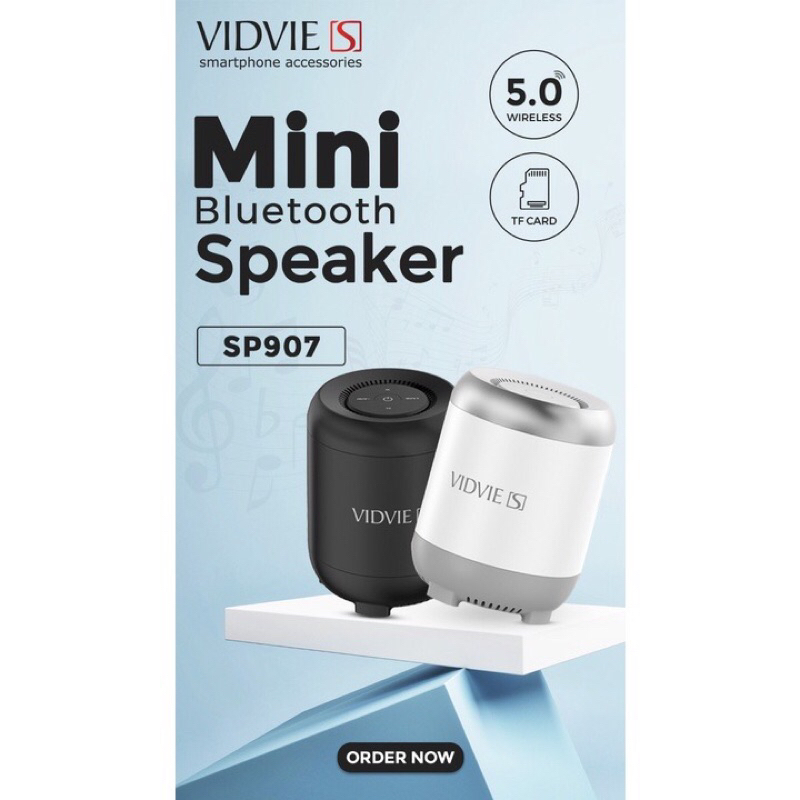 MINI BLUETOOTH SPEAKER VIDVIE-S SP-907 BLACK WHITE