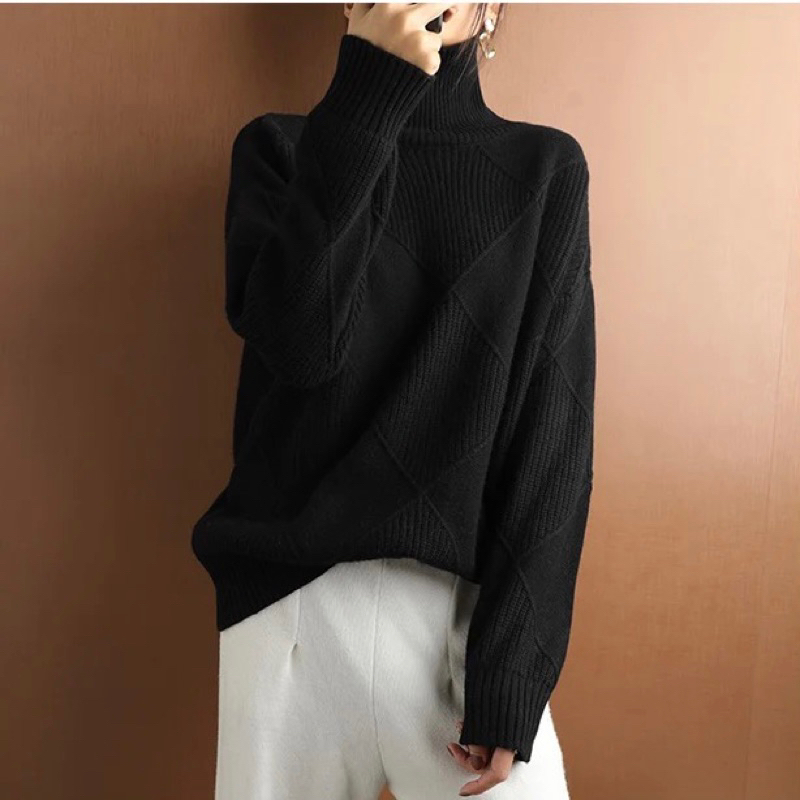 TURTLENECK PULLOVER SWEATER WOMEN #2309