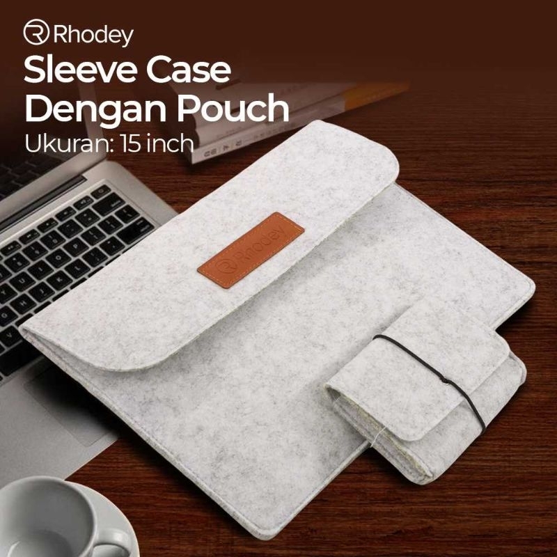 Sleeve Case Laptop MacBook Bonus pouch - Tas laptop