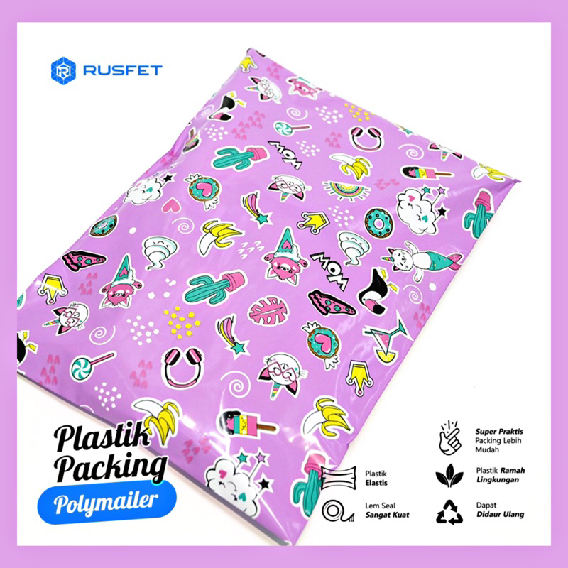 Plastik Polymailer Motif Candy Ice / Polymailer Lucu / Cute Polymailer / Polymailer Motif Lucu / Pla