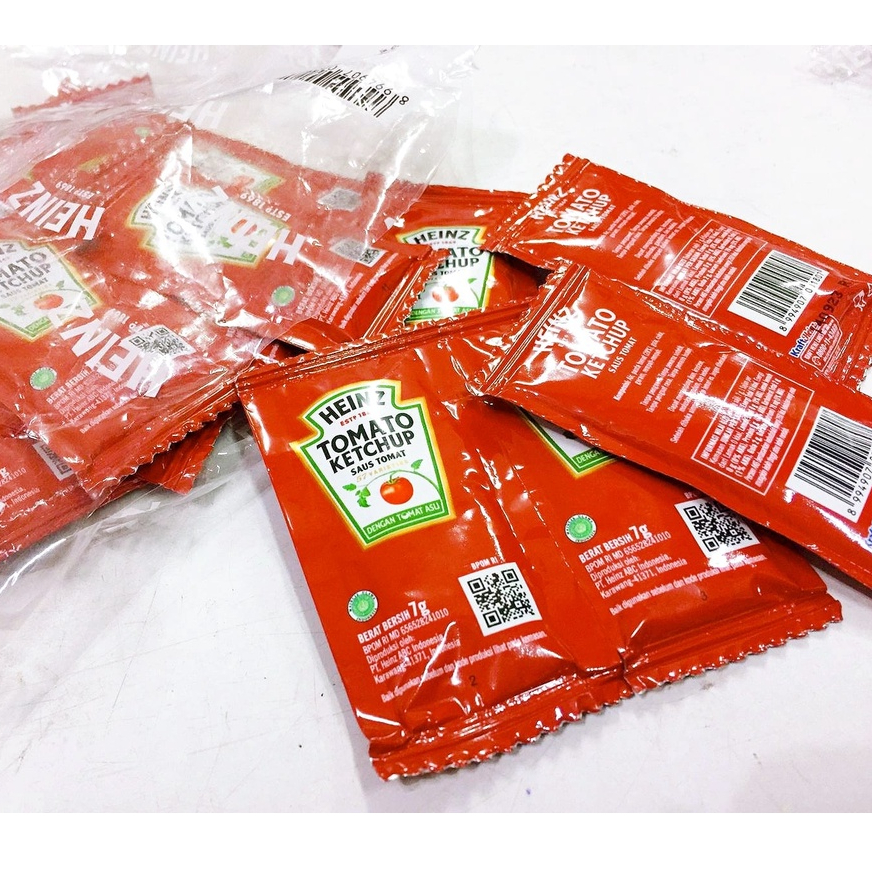 Saus Tomat HEINZ Tomato Ketchup Kemasan Sachet | 22 Sachets x 7 gr