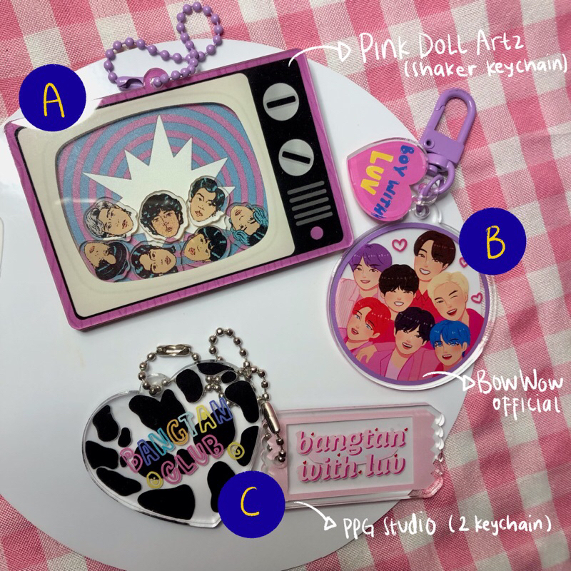preloved keychain | pinkdollartz • bowwow official • ppg studio
