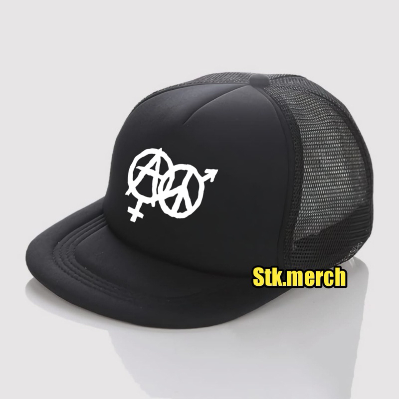Topi Snapback Trucker / Snapback Hat Trucker / Topi Jaring Distro / Topi Band Metal Hardcore Punk - 