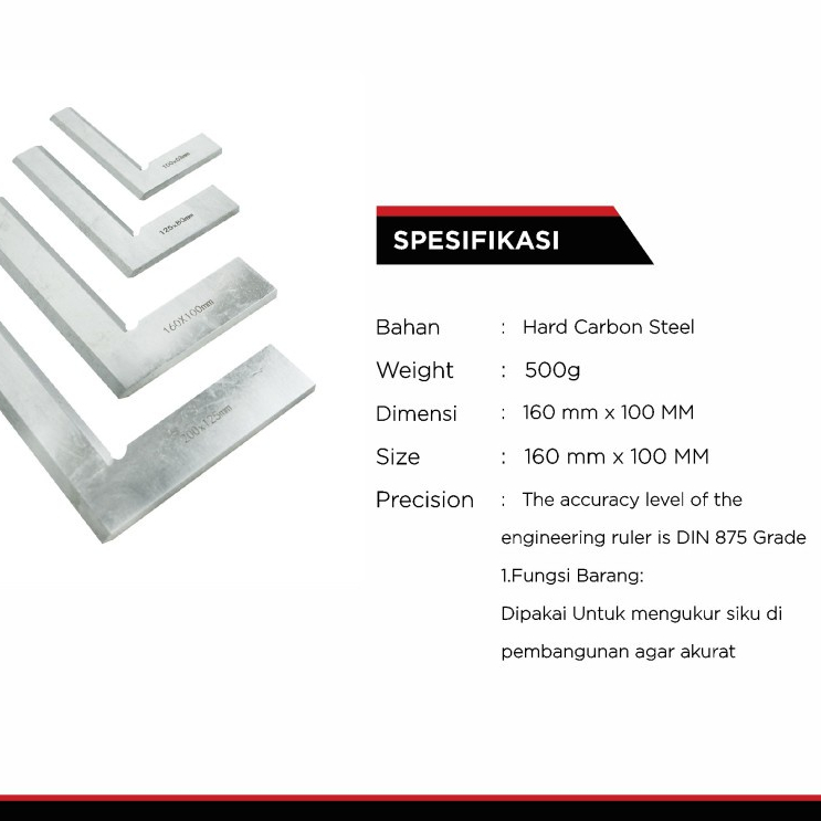 SIKU PADAT MODEL PISAU 160x100 MM